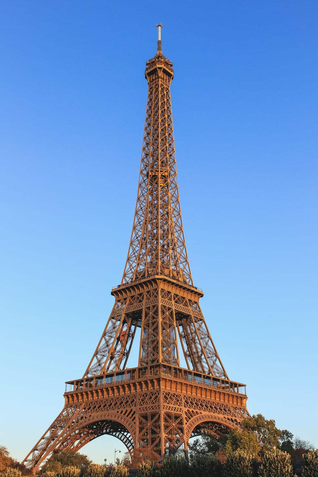 The Eiffel Tower beneath the Paris sky