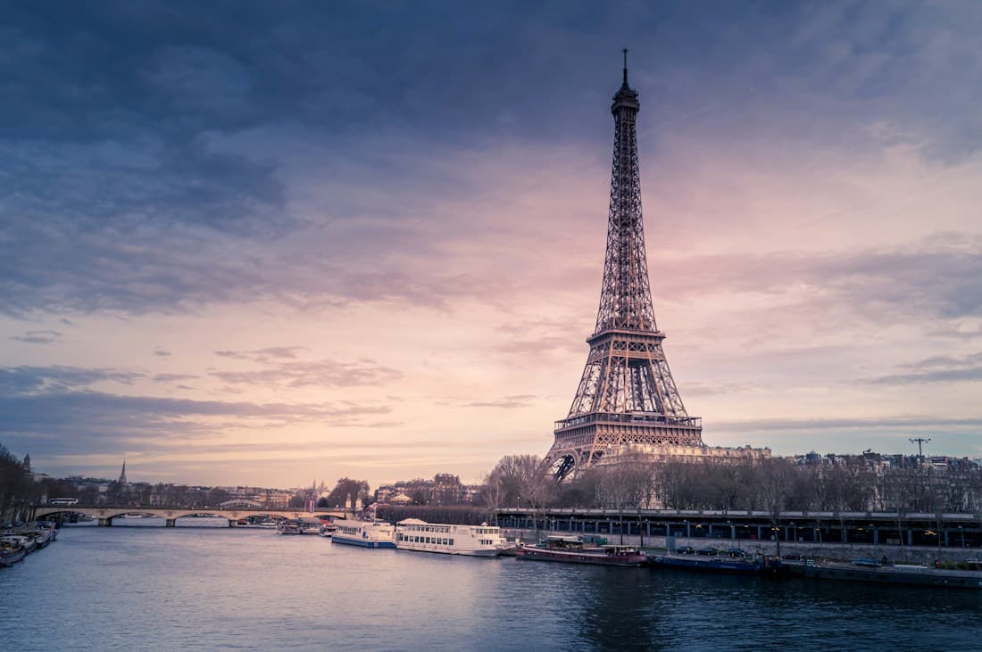The Eiffel Tower and Seine